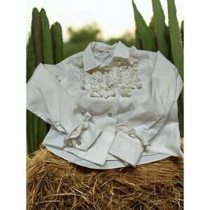 Vintage Miller Western Wear-girls size 5- ruffled shirt and cuffs